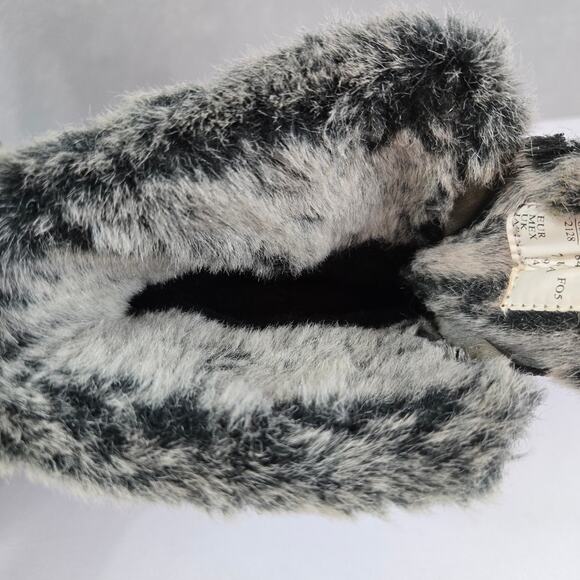 Women's Black Mid-Calf Fur Lined Zipper Boots - Medium - Picture 9 of 10